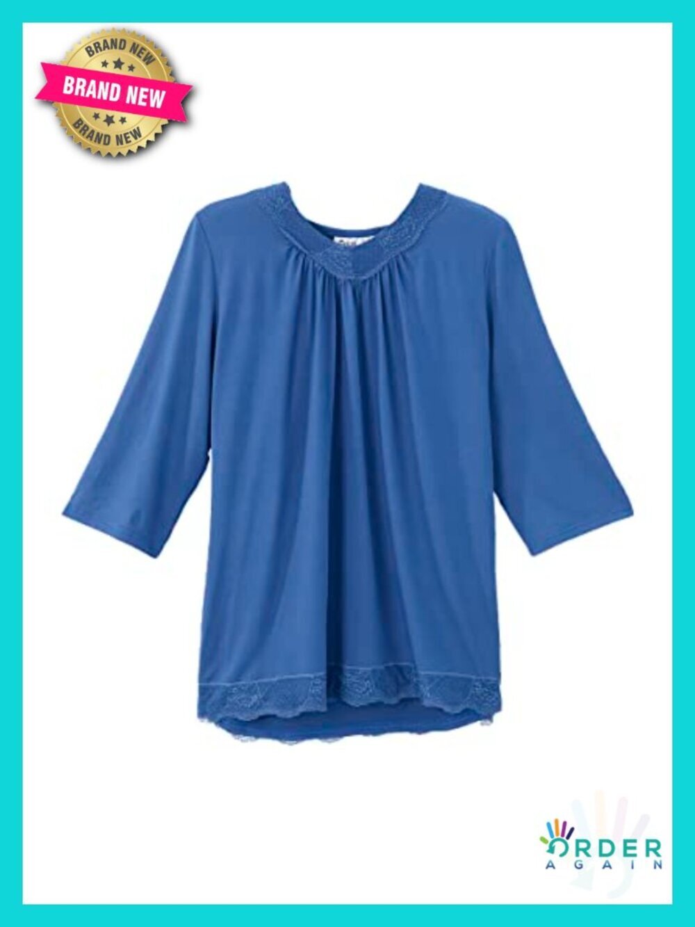 Women's Adaptive Open-Back Lace V-Neck Top - Milk Silk